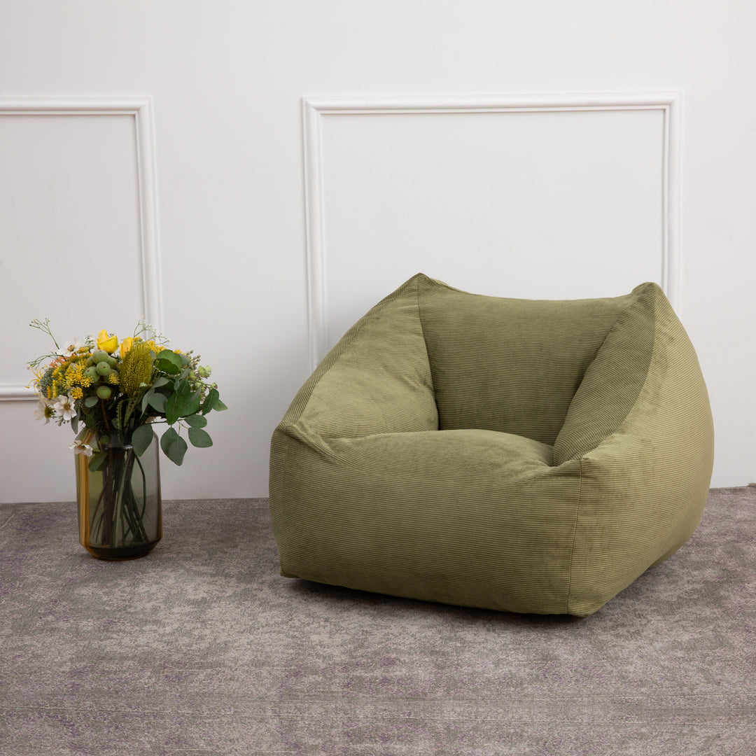 פוף גדול ירוק זית