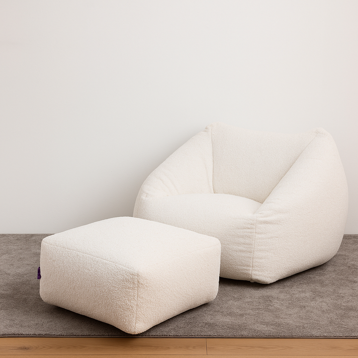 פוף ענק פוף גדול לבן בוקלה