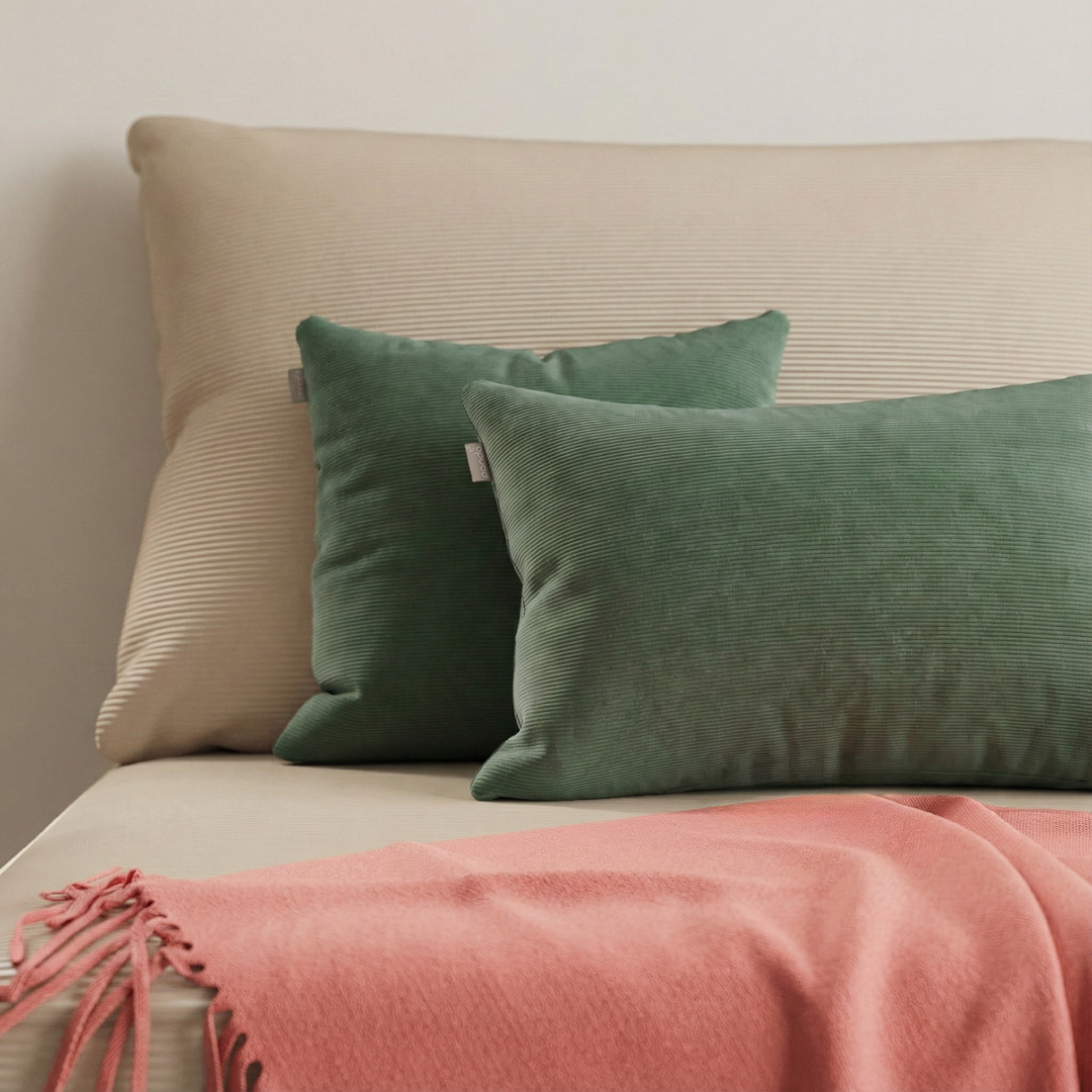  ירוק זית קורדרוי 50*50 (ריבוע) ירוק זית קורדרוי 40*60 (מלבן)