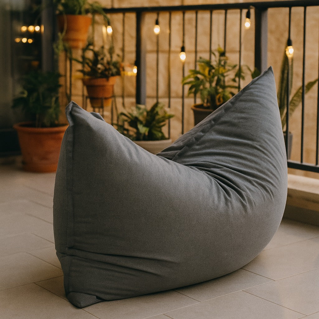 פוף דרימי אפור כהה